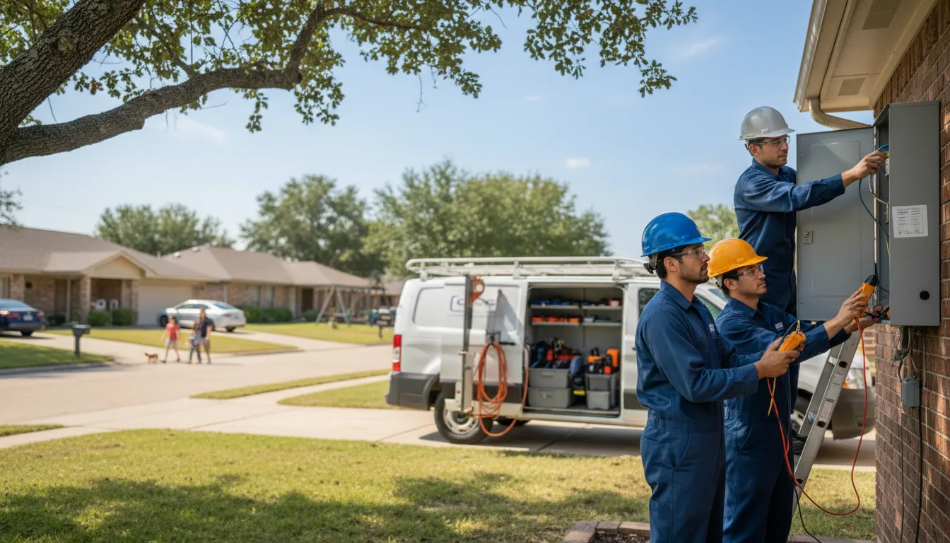 Certified electrician providing emergency electrical services in Naylor, GA